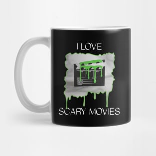 I Love Scary Movies - Green Clapperboard Mug